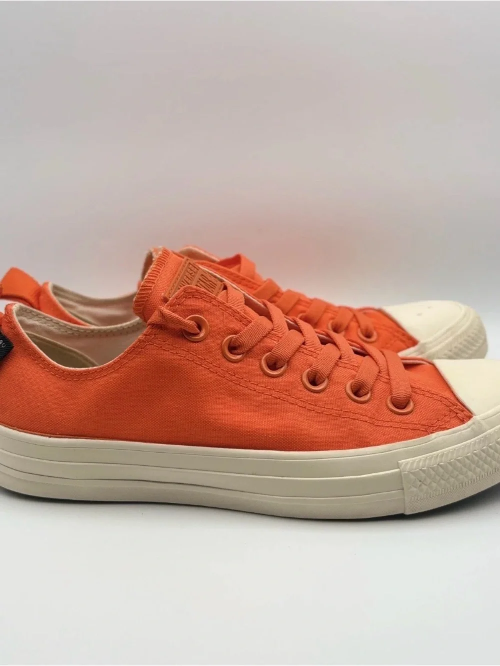 Converse sole sneakers orange